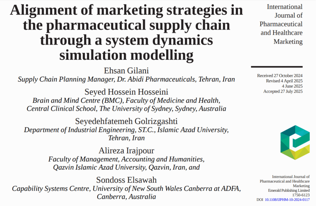 Alignment of marketing strategies in the pharmaceutical supply chain through a system dynamics simulation modelling