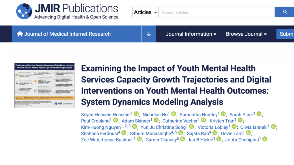 Examining the Impact of Youth Mental Health Services Capacity Growth Trajectories and Digital Interventions on Youth Mental Health Outcomes: System Dynamics Modeling Analysis