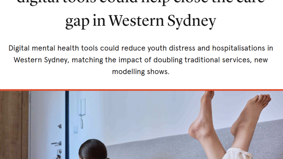 youth mental health care gap in Western Sydney